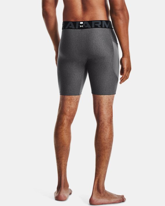 Men's HeatGear® Armour Compression Shorts, Gray, pdpMainDesktop image number 1